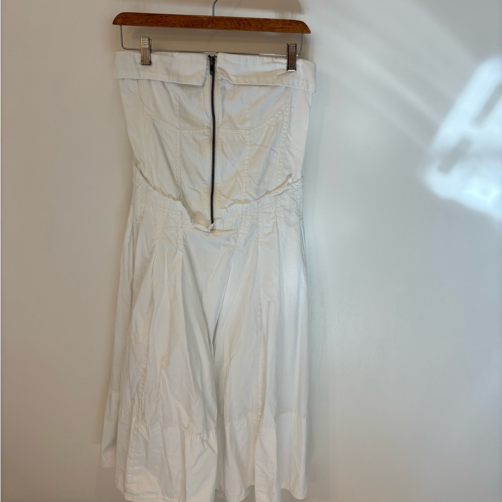 Anthropology Pilcro White Midi A-Line Skirt